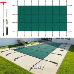 VEVOR Safety Pool Cover Inground Pool 16x32 18x36 40x20 Optional Center End Step