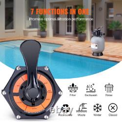 VEVOR Sand Filter 16 Above Inground Swimming Pool Sand Filter with 7-Way Valve