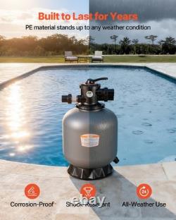 VEVOR Sand Filter 18 in Above Inground Swimming Pool Sand Filter 7-Way Valve