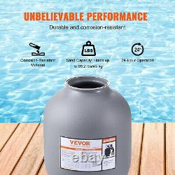 VEVOR Sand Filter 19 Above Inground Swimming Pool Sand Filter with 7-Way Valve