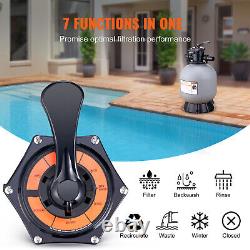 VEVOR Sand Filter 19 Above Inground Swimming Pool Sand Filter with 7-Way Valve