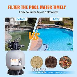 VEVOR Sand Filter 19 Above Inground Swimming Pool Sand Filter with 7-Way Valve