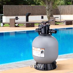 VEVOR Sand Filter 19 Above Inground Swimming Pool Sand Filter with 7-Way Valve