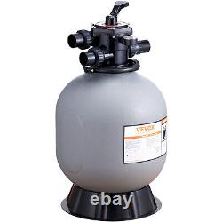 VEVOR Sand Filter 19 Above Inground Swimming Pool Sand Filter with 7-Way Valve