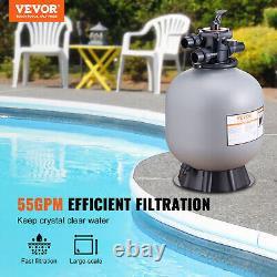 VEVOR Sand Filter 22 Above Inground Swimming Pool Sand Filter with 7-Way Valve
