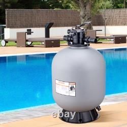 VEVOR Sand Filter 24 Above Inground Swimming Pool Sand Filter with 7-Way Valve