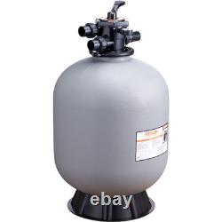 VEVOR Sand Filter 24 Above Inground Swimming Pool Sand Filter with 7-Way Valve