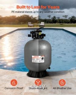 VEVOR Sand Filter 24 in Above Inground Swimming Pool Sand Filter 7-Way Valve