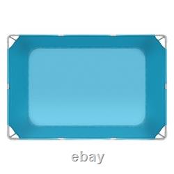 VEVOR Steel Frame Above Ground Swimming Pool 118 x 78 x 30 in Rectangular Blue