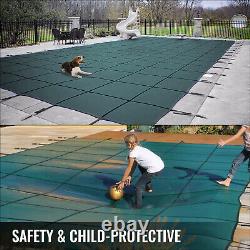 VEVOR Swimming Pool Cover 16 x 40 ft Safety Winter Pool Cover for In-Ground Pool