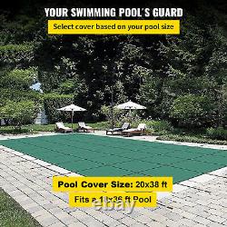 VEVOR Swimming Pool Cover 18 x 36 ft Safety Winter Pool Cover for In-Ground Pool