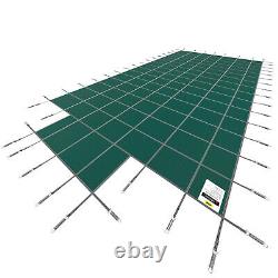 VEVOR Swimming Pool Cover 20' x 40' Safety Pool Cover with 4'x8' Center End Steps