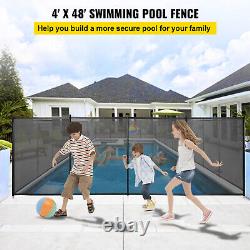 VEVOR Swimming Pool Fences 4PC 4x12' In-Ground Security Fence Prevent Accidental