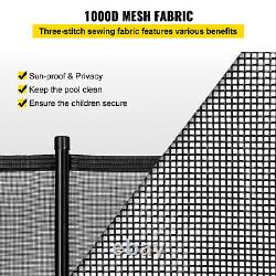 VEVOR Swimming Pool Fences 4PC 4x12' In-Ground Security Fence Prevent Accidental