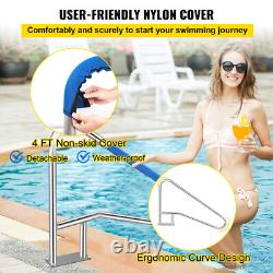 VEVOR Swimming Pool Handrail 55x32 304 Stainless Steel Inground Grab Hand Rail