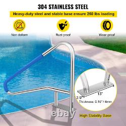VEVOR Swimming Pool Handrail 55x32 304 Stainless Steel Inground Grab Hand Rail