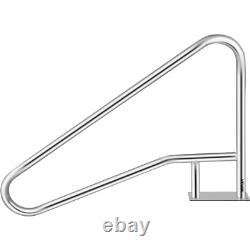VEVOR Swimming Pool Handrail 55x32 304 Stainless Steel Inground Grab Hand Rail