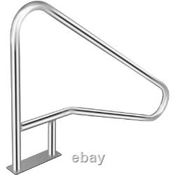 VEVOR Swimming Pool Handrail 55x32 304 Stainless Steel Inground Grab Hand Rail