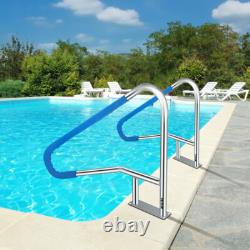 VEVOR Swimming Pool Handrail 55x32 304 Stainless Steel Inground Grab Hand Rail