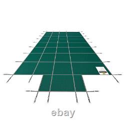 VEVOR Swimming Pool Safety Cover 18x36FT Safety Pool Cover with Center End Steps