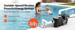 VEVOR Variable Speed Pool Pump 3 HP 220V 190 GPM In/Above Swimming Pool Pump