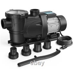 VIDAPOOL 1.5HP In/Above Ground Swimming Pool Pump 115V Single Speed, 7350 GPH
