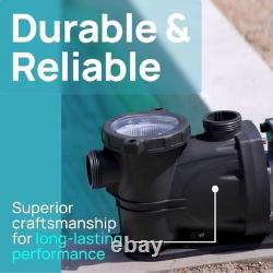 VIDAPOOL 1HP Pool Pump 115V 5400GPH Self Priming Inground Above Ground 1.5/2in