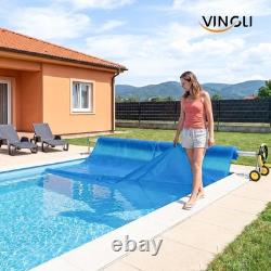 VINGLI 16Mil Solar Pool Cover 16x32FT Rectangle for Inground Pool Blue
