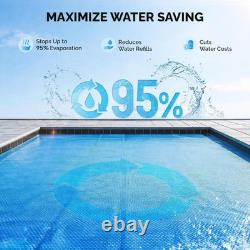 VINGLI 16Mil Solar Pool Cover 16x32FT Rectangle for Inground Pool Blue