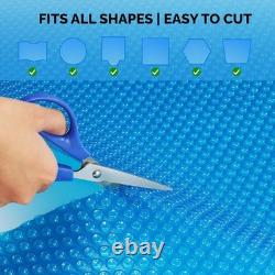 VINGLI 16Mil Solar Pool Cover 16x32FT Rectangle for Inground Pool Blue