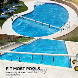 VINGLI 21 Feet Pool Cover Reel Aluminum for Inground Swimming Pool Solar Blanket