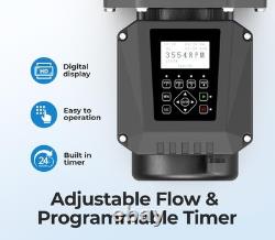 Variable Speed Pool Pump 1.8 HP Pool Pump Inground 220-240V9114 GPH High Flow