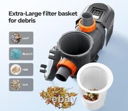 Variable Speed Pool Pump 1.8HP In/Above Ground with Motor Strainer Filter Basket