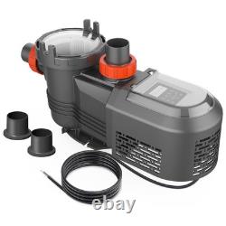 Varpoolafye Variable Speed Inground Swimming Pool Pump Above Ground 3.0HP /Timer