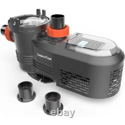 Varpoolfaye 1.8HP In Ground Variable Speed Swimming Pool Pump with Filter Basket