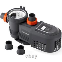 Varpoolfaye 1.8HP Inground Swimming Pool Pump Variable Speed Energy Saving 240v Varpoolfaye 1.8HP Inground Swimming Pool Pump Variable Speed Energy Saving 240v