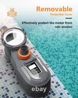 Varpoolfaye 1.8HP Inground Swimming Pool Pump Variable Speed Energy Saving 240v Varpoolfaye 1.8HP Inground Swimming Pool Pump Variable Speed Energy Saving 240v