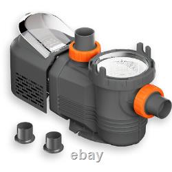 Varpoolfaye 2.5 HP Inground Variable Speed Swimming Pool Pump withLarge Strainer