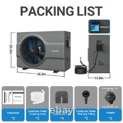 Varpoolfaye 240V Inground Heat Pump Swimming Pool and Spa Heater 58000 BTU