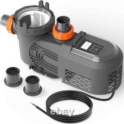 Varpoolfaye 3HP Var Speed Pump 240V Inground Variable Speed Swimming Pool Pump