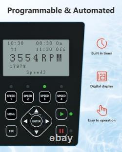 Varpoolfaye 3HP Var Speed Pump 240V Inground Variable Speed Swimming Pool Pump