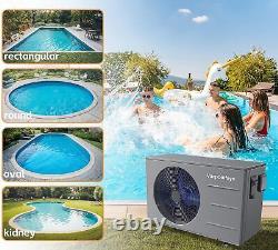 Varpoolfaye High COP Heat Pump Pool Heater 30000BTU for Above/In-Gound Swim Pool