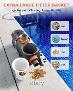 Varpoolfaye Var Speed Pump 3HP 240V Inground Variable Speed Swimming Pool Pump