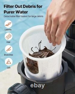 Vevor 1.5Hp Variable Speed Pool Pump 220V 132 Gpm Wifi App Control Timer