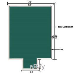 Vevor Winter Swimming Pool Safety Cover 18X36 FTCover Mesh In-Ground