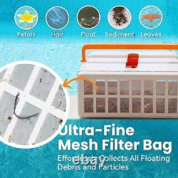 Vidapool Solar Pool Skimmer Robot Automatic Surface Cleaner 10L Basket White