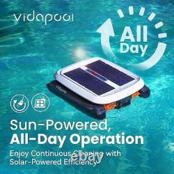 Vidapool Solar Pool Skimmer Robot Automatic Surface Cleaner 10L Basket White