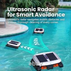 Vidapool Solar Pool Skimmer Robot Automatic Surface Cleaner 10L Basket White