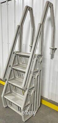 Vinyl Works IN24-T Deluxe In Step 46 60? Above Ground Swimming Pool Ladder