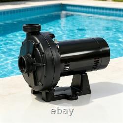 W36060 3/4 HP Booster Pump For Inground Swimming Pools Pressure Cleaner Black